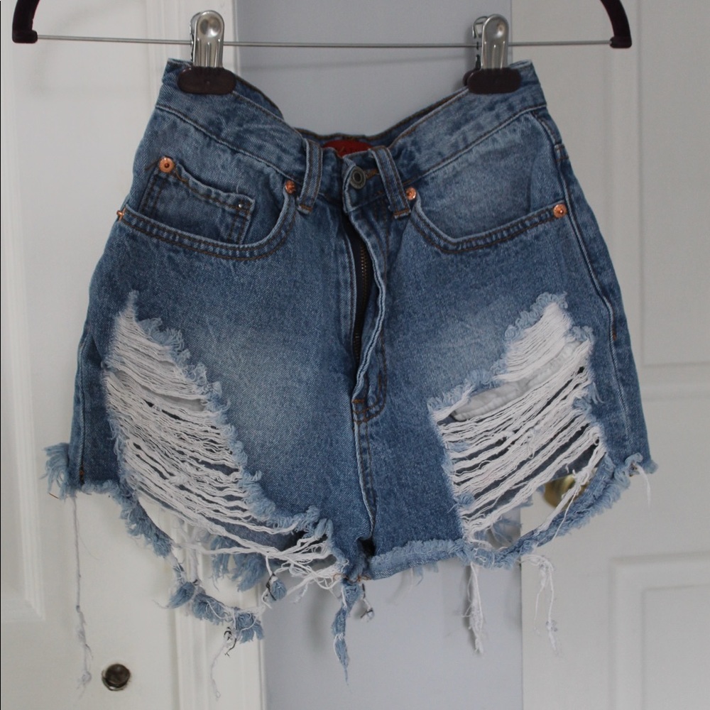 High waisted Denim Shorts